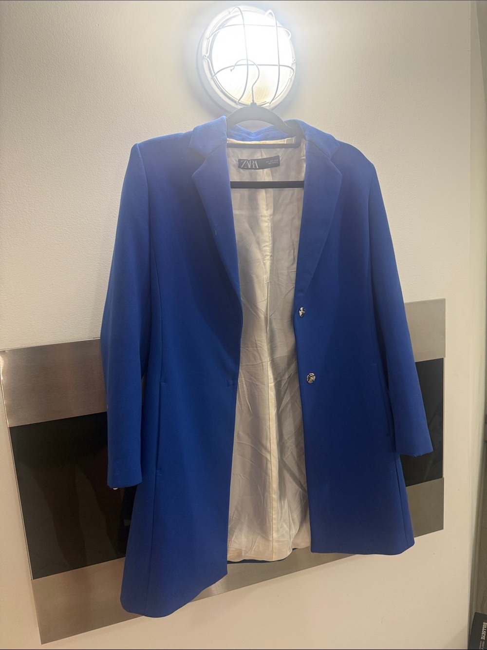 Zara Cobalt Blue Single-Button Tailored Blazer